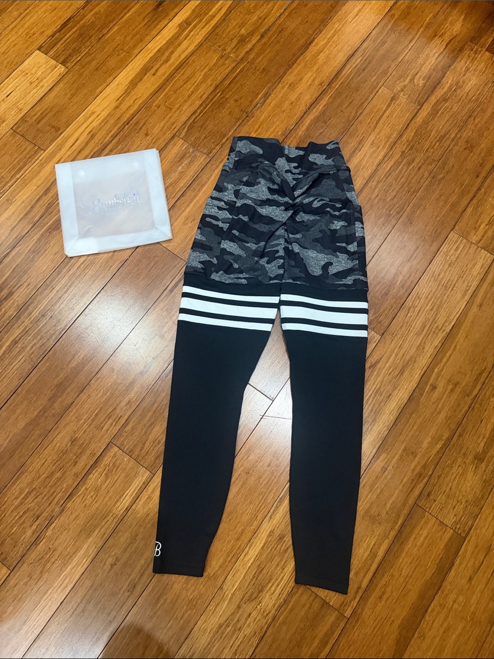 Bombshell Sportswear thigh-high Camouflage black and white Small